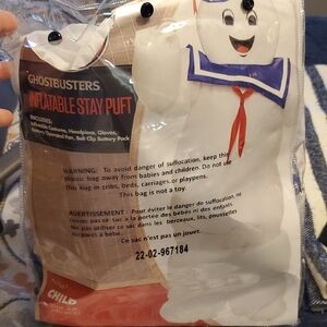 Spirit Ghostbusters Inflatable Stay Puft Costume - White and Blue